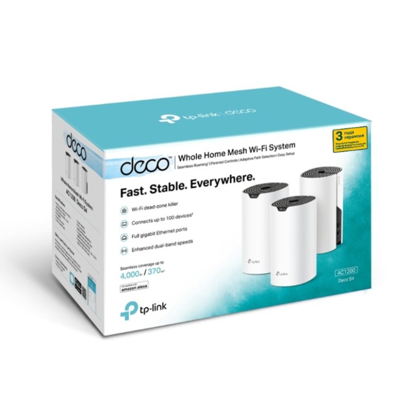 Mesh система TP-Link Deco S4 (3-Pack)