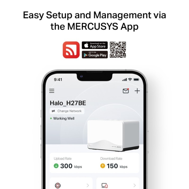 Mesh система Mercusys Halo H27BE (3-Pack)