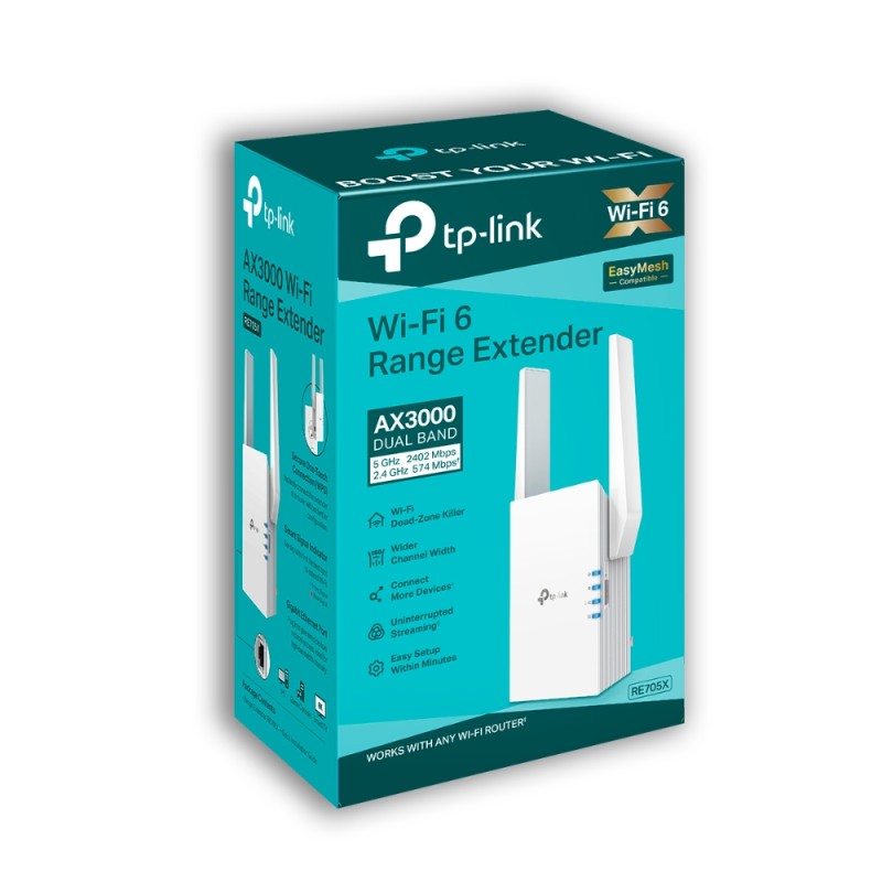Повторитель WiFi TP-Link RE705X AX3000
