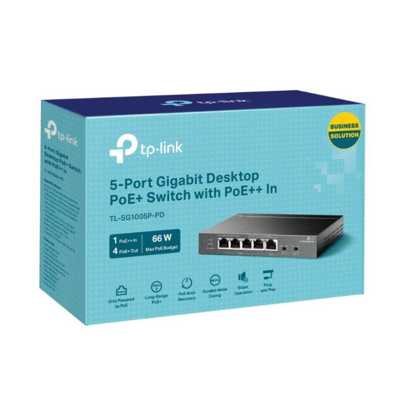 Коммутатор TP-Link TL-SG1005P-PD