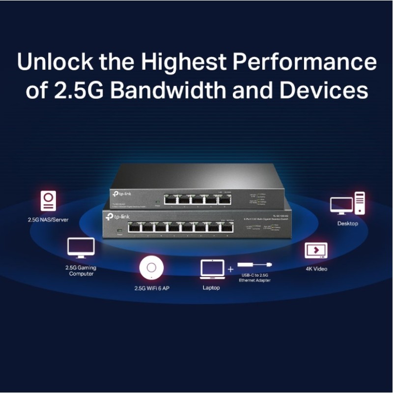 Коммутатор TP-Link TL-SG108-M2