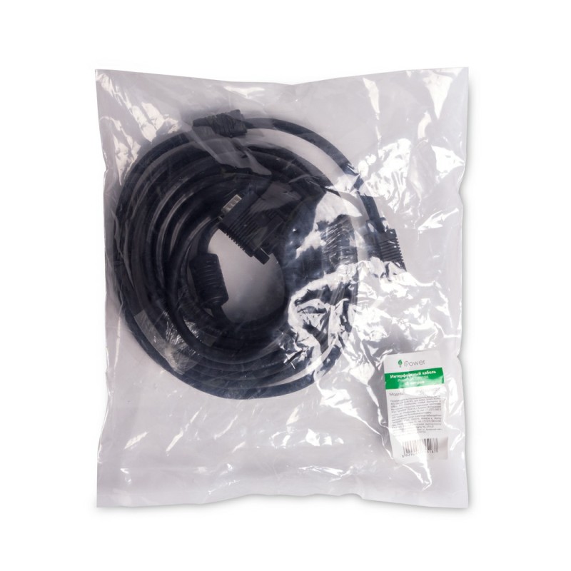 Интерфейсный кабель iPower VGA 10м (iPiVGAMM100)