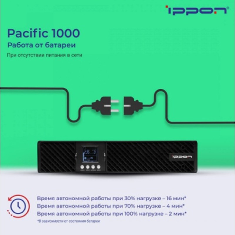 ИБП Ippon Pacific 1000 1000VA 2U