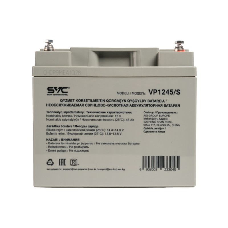 Батарея SVC VP1245/S 12V 45Ah