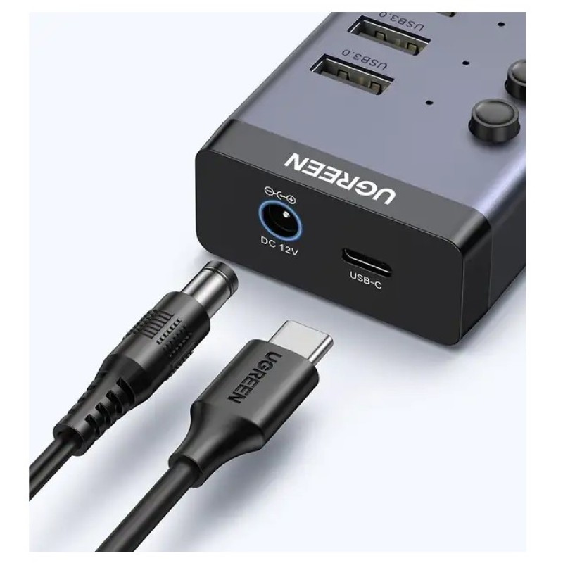 USB 3.0 хаб UGREEN CM481 (90307) 7 портов 5 Гбит/с с доп питанием