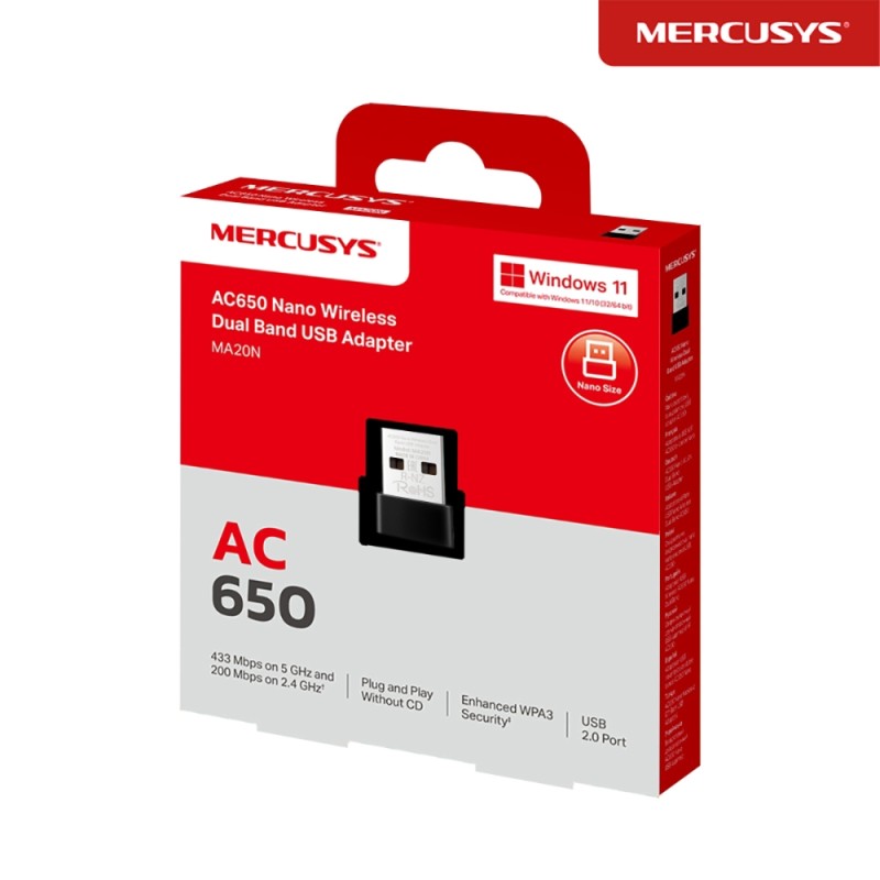 Wi-Fi адаптер Mercusys MA20N