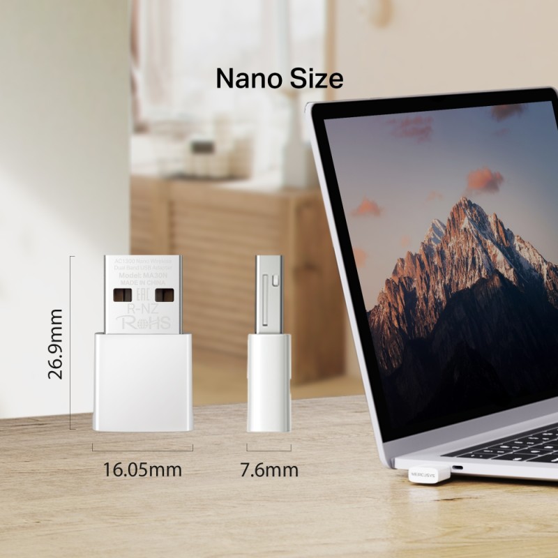 Wi-Fi адаптер Mercusys MA30N