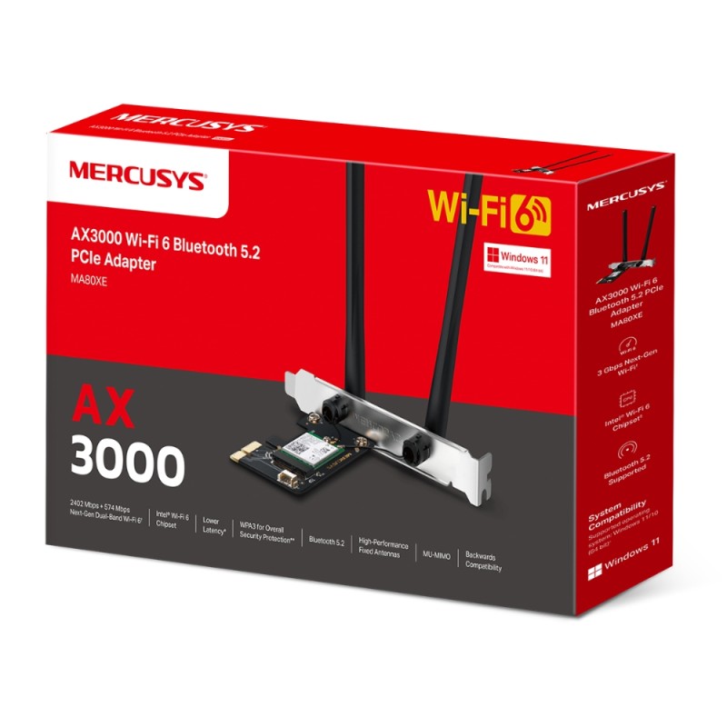 Wi-Fi адаптер Mercusys MA80XE
