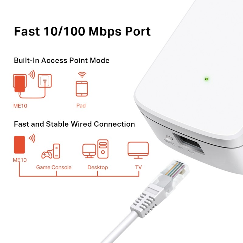 Повторитель Wi-Fi Mercusys ME10